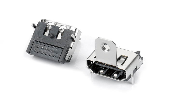 HDMI? AF 三排DIP（有柱）前腳外撐，帶鎖片H6.2 HAF19L-11BN-G1P0